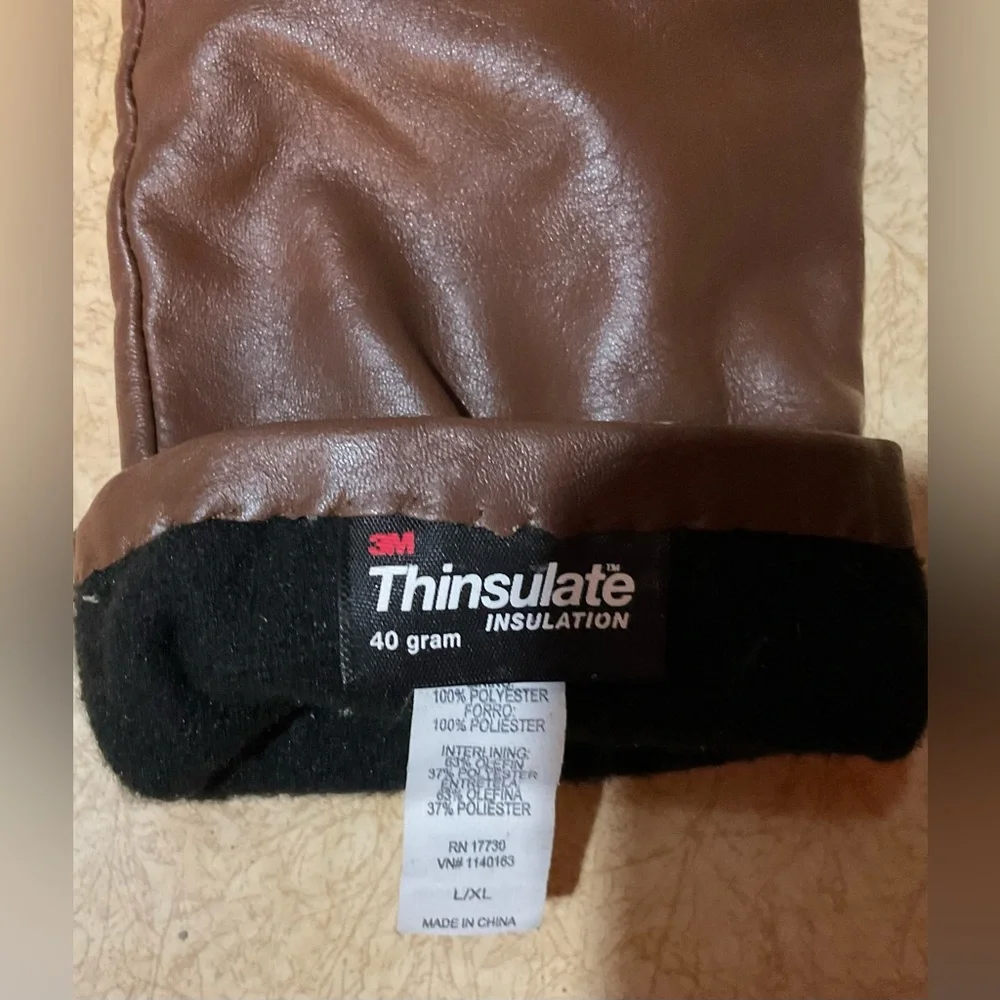 3M Thinsulate : Insulation Brown sheep leather size L/ XL ladies gloves